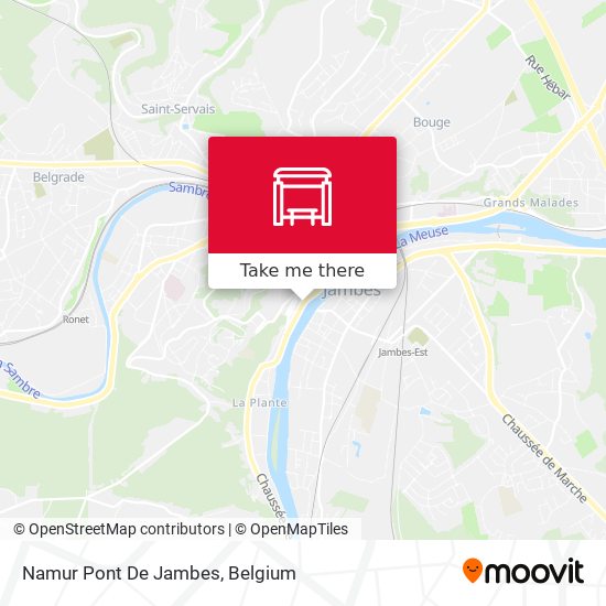 Namur Pont De Jambes map