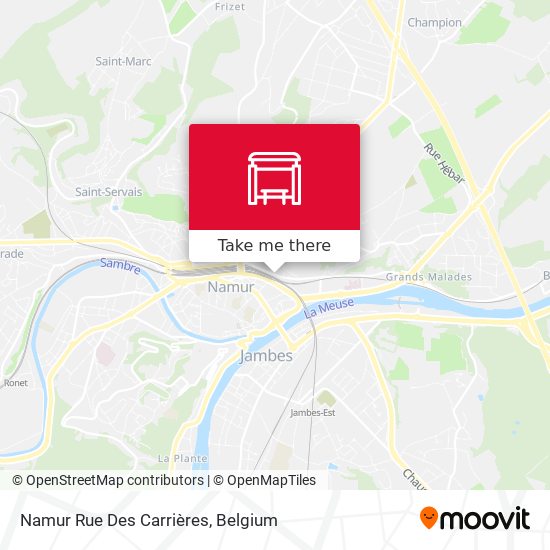 Namur Rue Des Carrières map