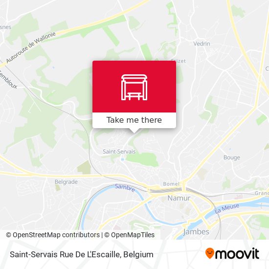 Saint-Servais Rue De L'Escaille plan