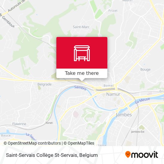Saint-Servais Collège St-Servais map