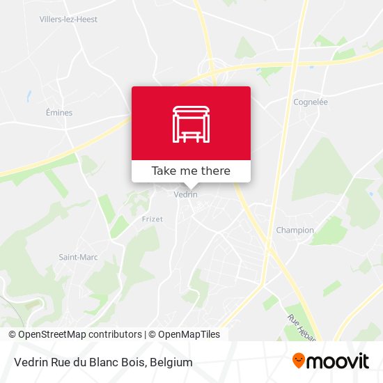 Vedrin Rue du Blanc Bois plan