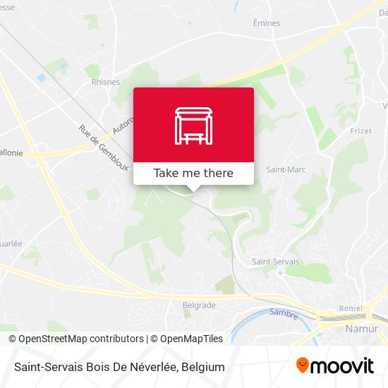 Saint-Servais Bois De Néverlée map