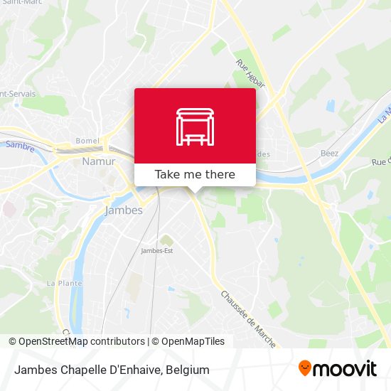 Jambes Chapelle D'Enhaive map