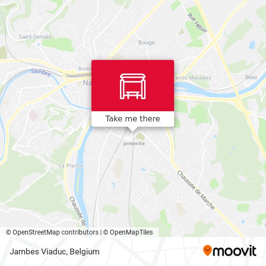 Jambes Viaduc map