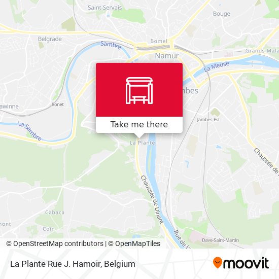 La Plante Rue J. Hamoir plan