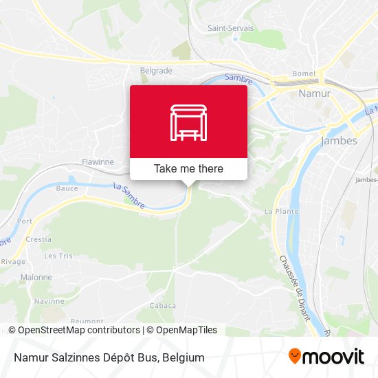 Namur Salzinnes Dépôt Bus plan