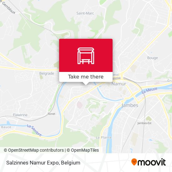 Salzinnes Namur Expo map
