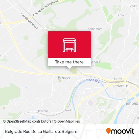 Belgrade Rue De La Gaillarde plan