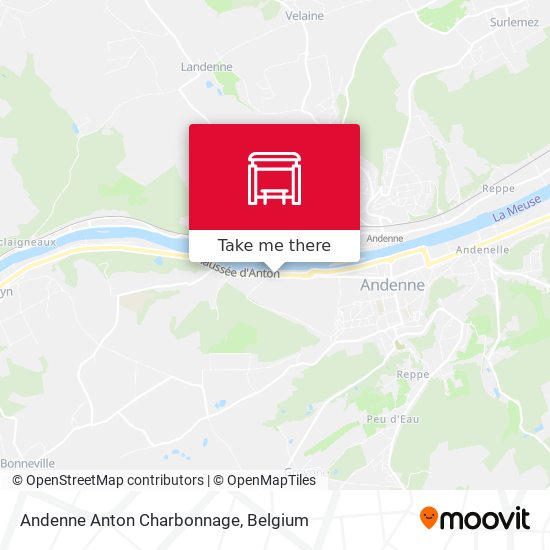 Andenne Anton Charbonnage map