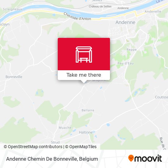 Andenne Chemin De Bonneville map