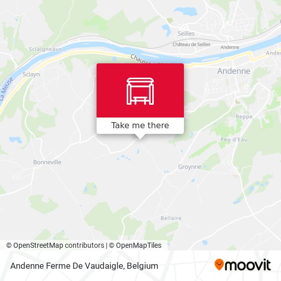 Andenne Ferme De Vaudaigle map