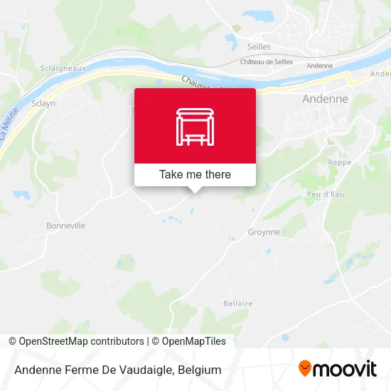 Andenne Ferme De Vaudaigle map