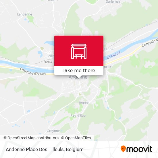Andenne Place Des Tilleuls map