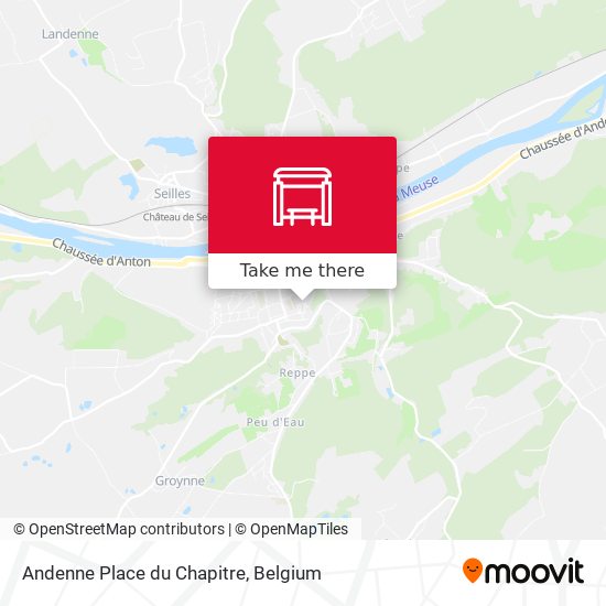 Andenne Place du Chapitre plan