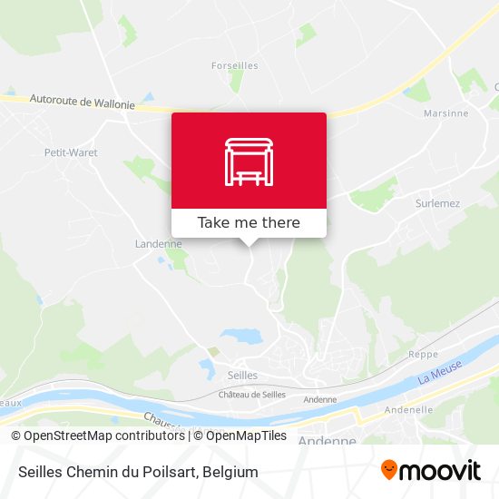 Seilles Chemin du Poilsart map