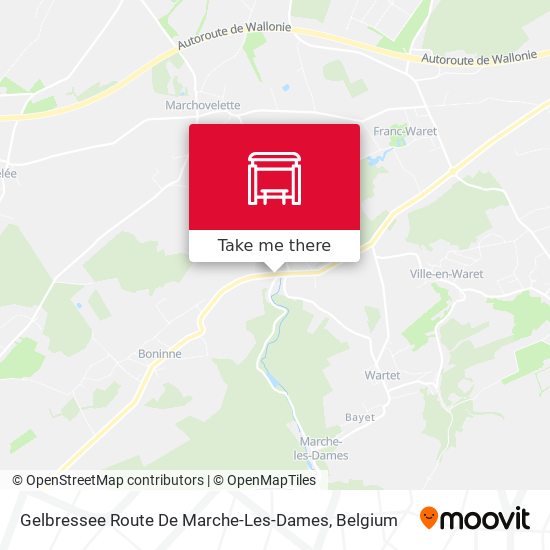 Gelbressee Route De Marche-Les-Dames plan