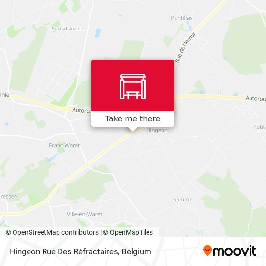 Hingeon Rue Des Réfractaires plan