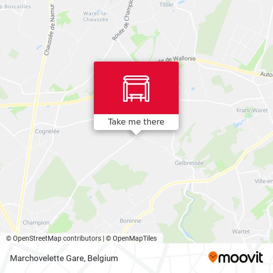 Marchovelette Gare map