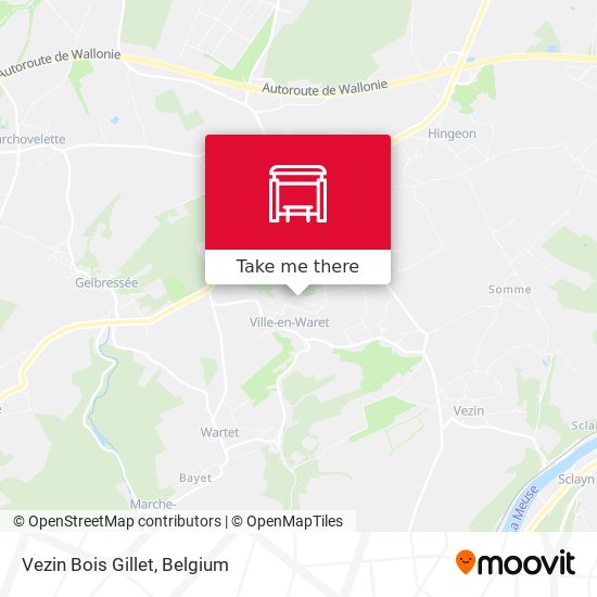 Vezin Bois Gillet map