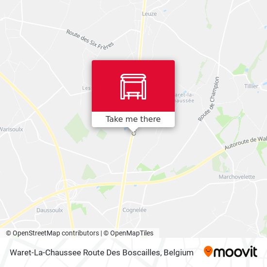 Waret-La-Chaussee Route Des Boscailles plan