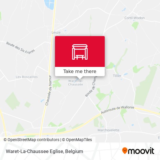 Waret-La-Chaussee Eglise plan