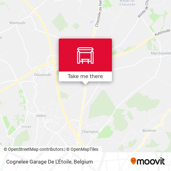 Cognelee Garage De L'Étoile map