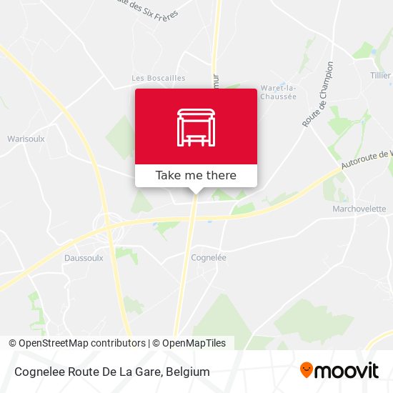 Cognelee Route De La Gare map