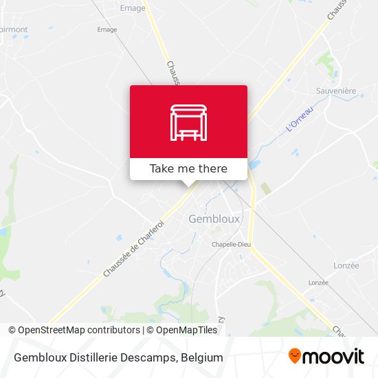 Gembloux Distillerie Descamps map