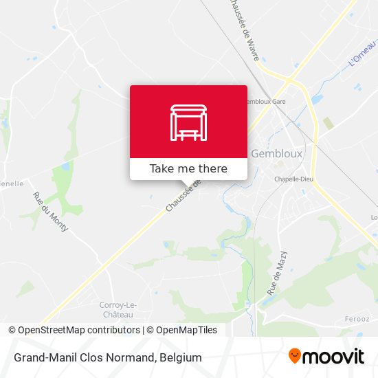 Grand-Manil Clos Normand map