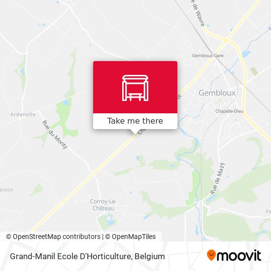Grand-Manil Ecole D'Horticulture map