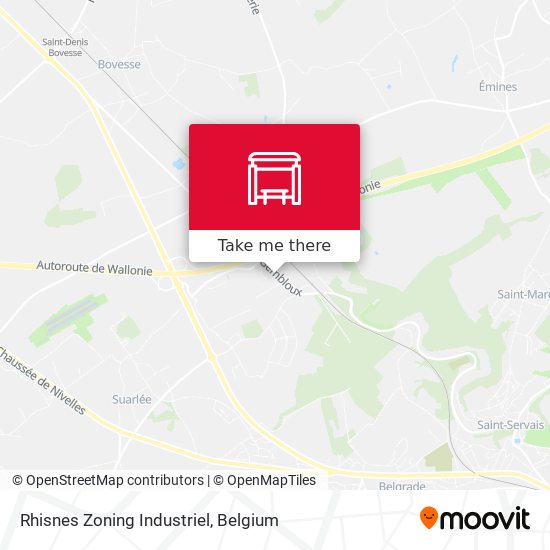 Rhisnes Zoning Industriel map