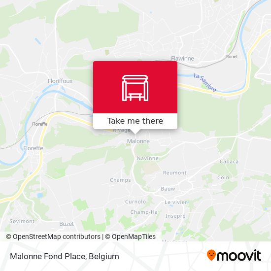 Malonne Fond Place map