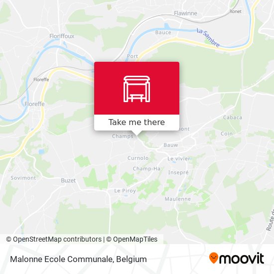 Malonne Ecole Communale map