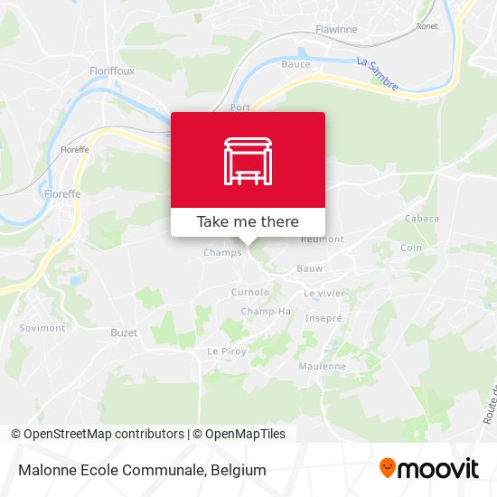 Malonne Ecole Communale plan
