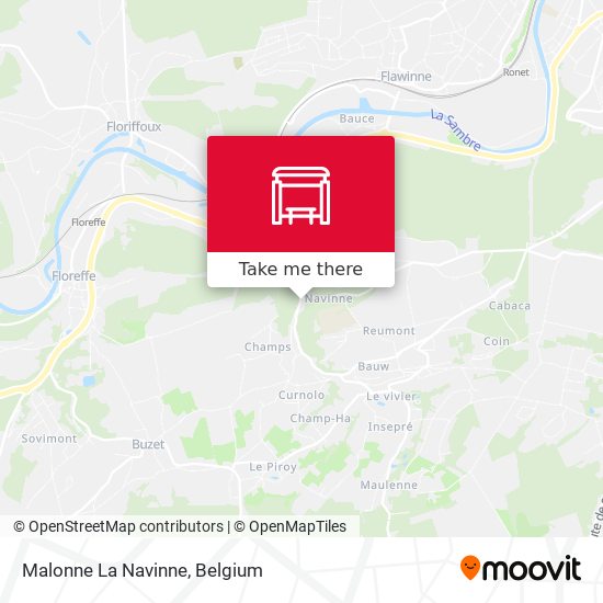 Malonne La Navinne map