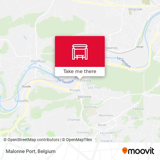 Malonne Port map