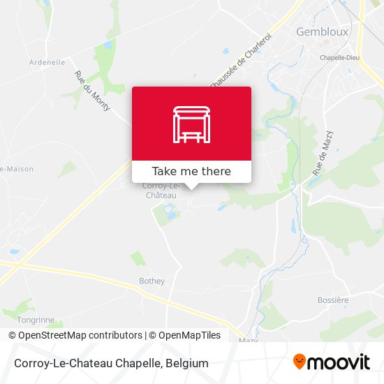 Corroy-Le-Chateau Chapelle map