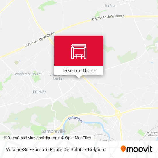 Velaine-Sur-Sambre Route De Balâtre plan