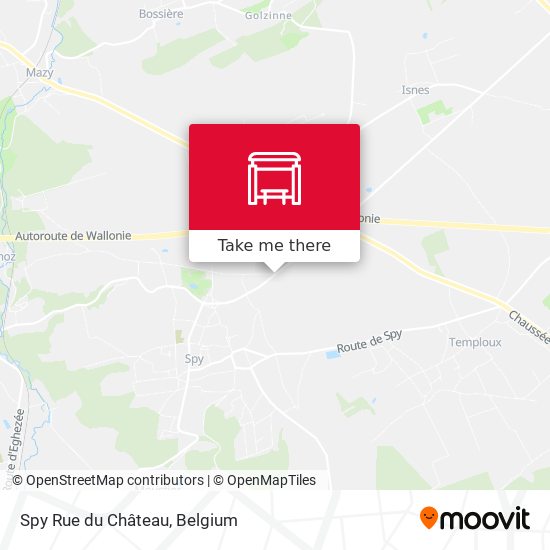 Spy Rue du Château plan