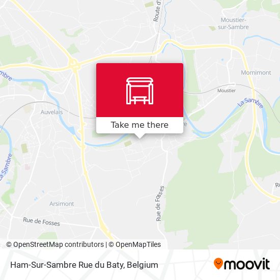 Ham-Sur-Sambre Rue du Baty map