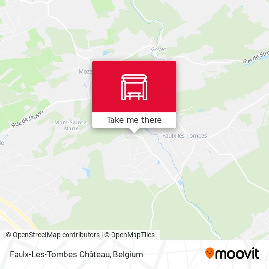 Faulx-Les-Tombes Château map