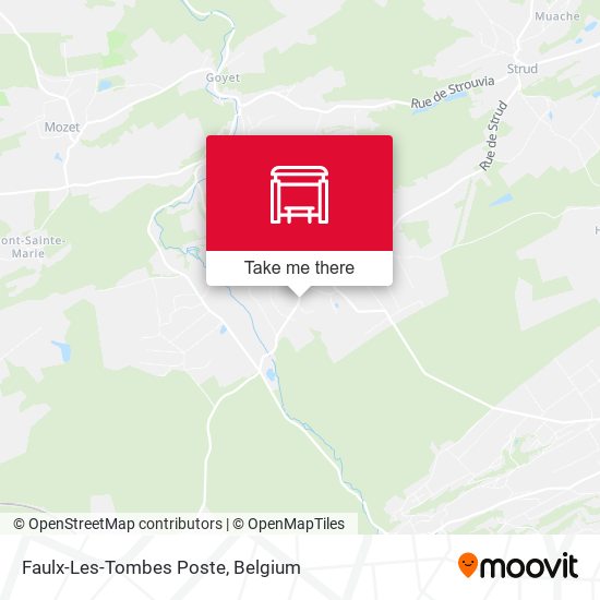 Faulx-Les-Tombes Poste plan