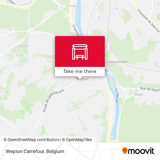 Wepion Carrefour map