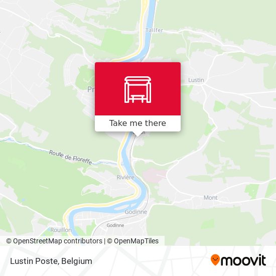Lustin Poste map