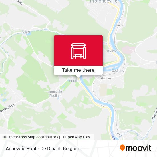 Annevoie Route De Dinant map
