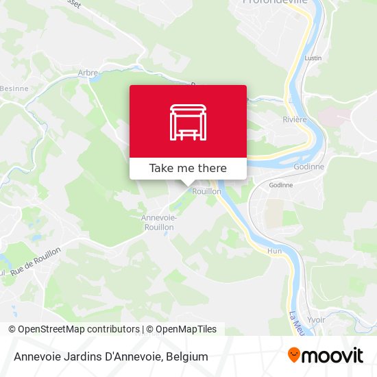 Annevoie Jardins D'Annevoie map