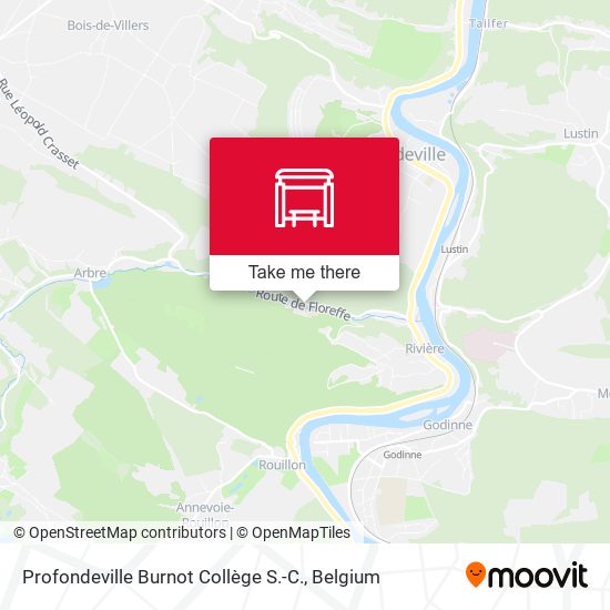 Profondeville Burnot Collège S.-C. map