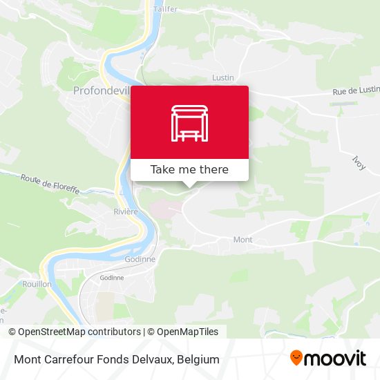 Mont Carrefour Fonds Delvaux map