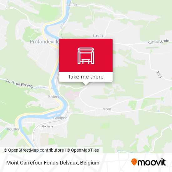 Mont Carrefour Fonds Delvaux map