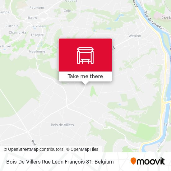Bois-De-Villers Rue Léon François 81 plan
